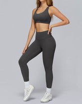 Athletic Wear with Cross Back Strappy Sports Bra and Legging