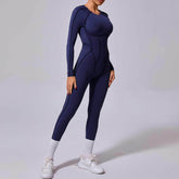 Long Sleeve Backless Yoga Jumpsuits