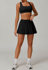 Sport Wear Set with Bra and Skirt