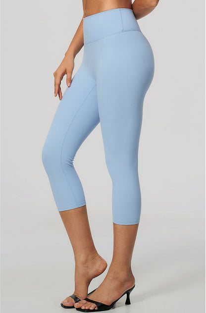 Tummy Control High Waisted Capri Yoga Leggings