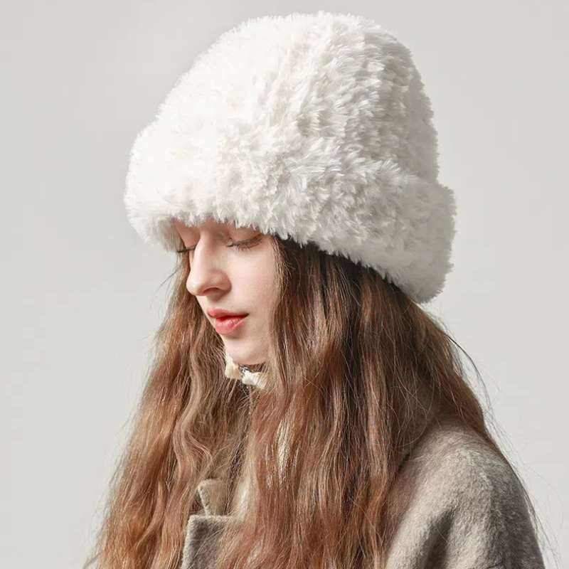 Soft Fuzzy Knitted Warm Beanie Hat | Warm &amp; Cozy Winter Accessory