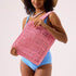 Summer Straw Beach Tote Bag Handwoven Handbag -