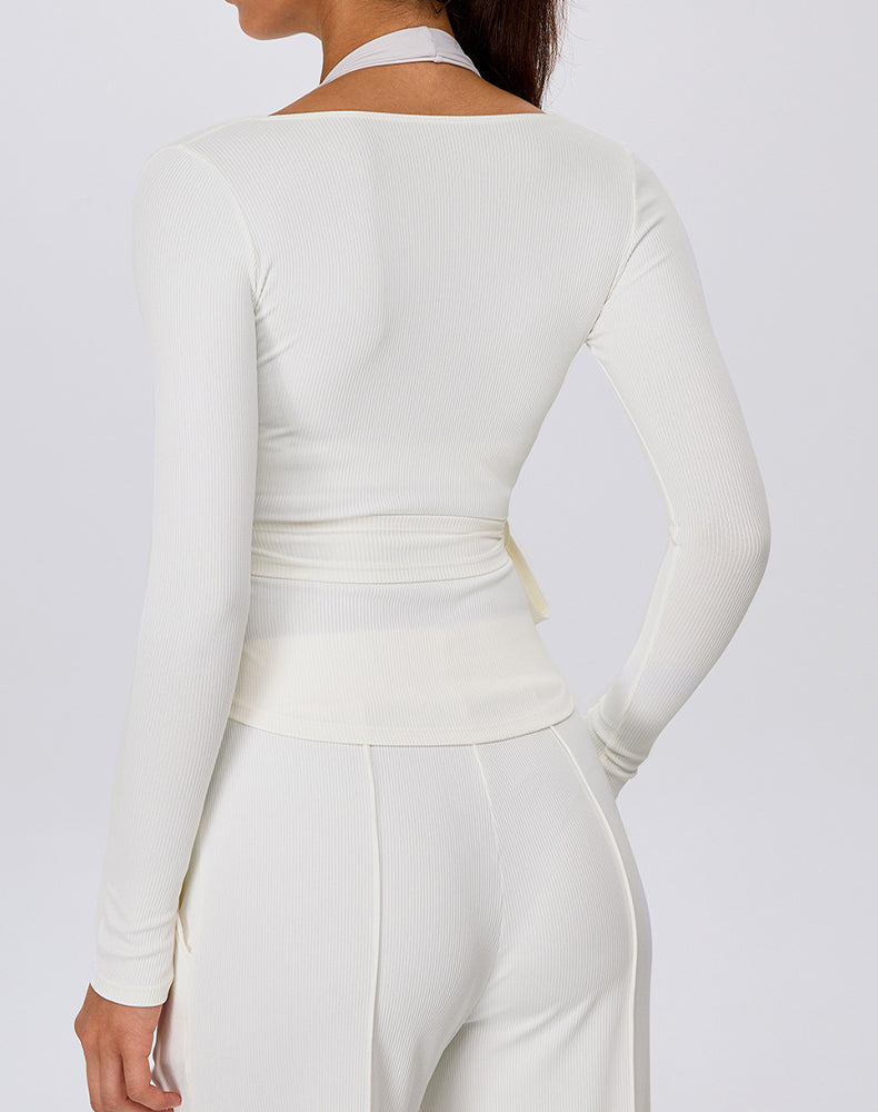 Cross Strap Pilates Long Sleeve Shirts