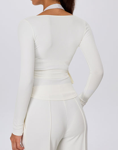 Cross Strap Pilates Long Sleeve Shirts