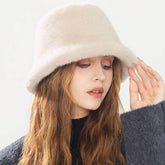 Fluffy Faux Fur Bucket Hats