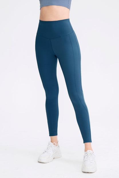 Mesh Insert High-Rise Ankle Leggings - Stylish &amp; Functional Activewear