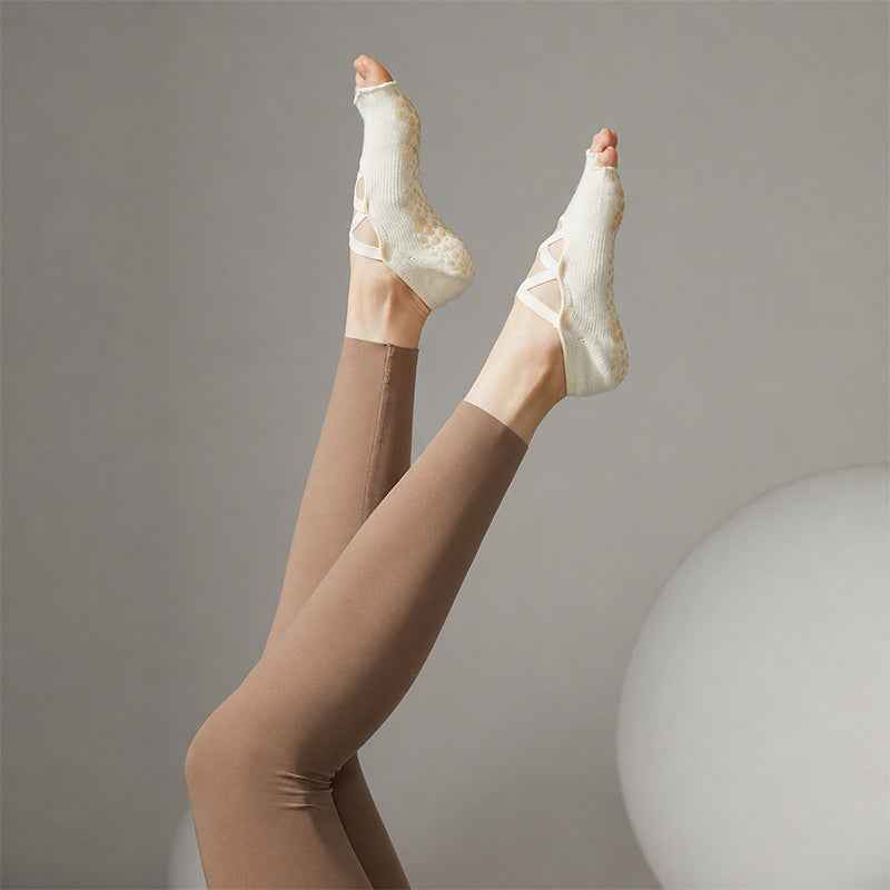 Five Toe Grip Pilates Socks Non Slip Ballet Dance Socks