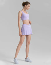 Athletic Tennis Set with Racerback Sports Bra and Golf Skirt -