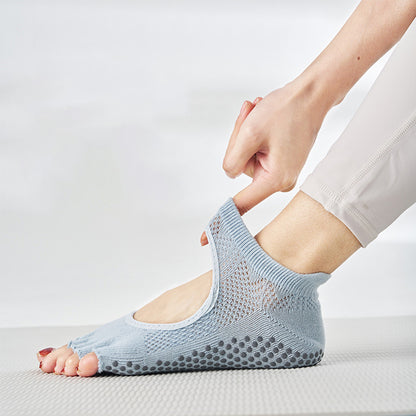 Non Slip Yoga Socks Fingerless Pilate Socks with Grips