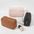Solid Plush Makeup Bag -