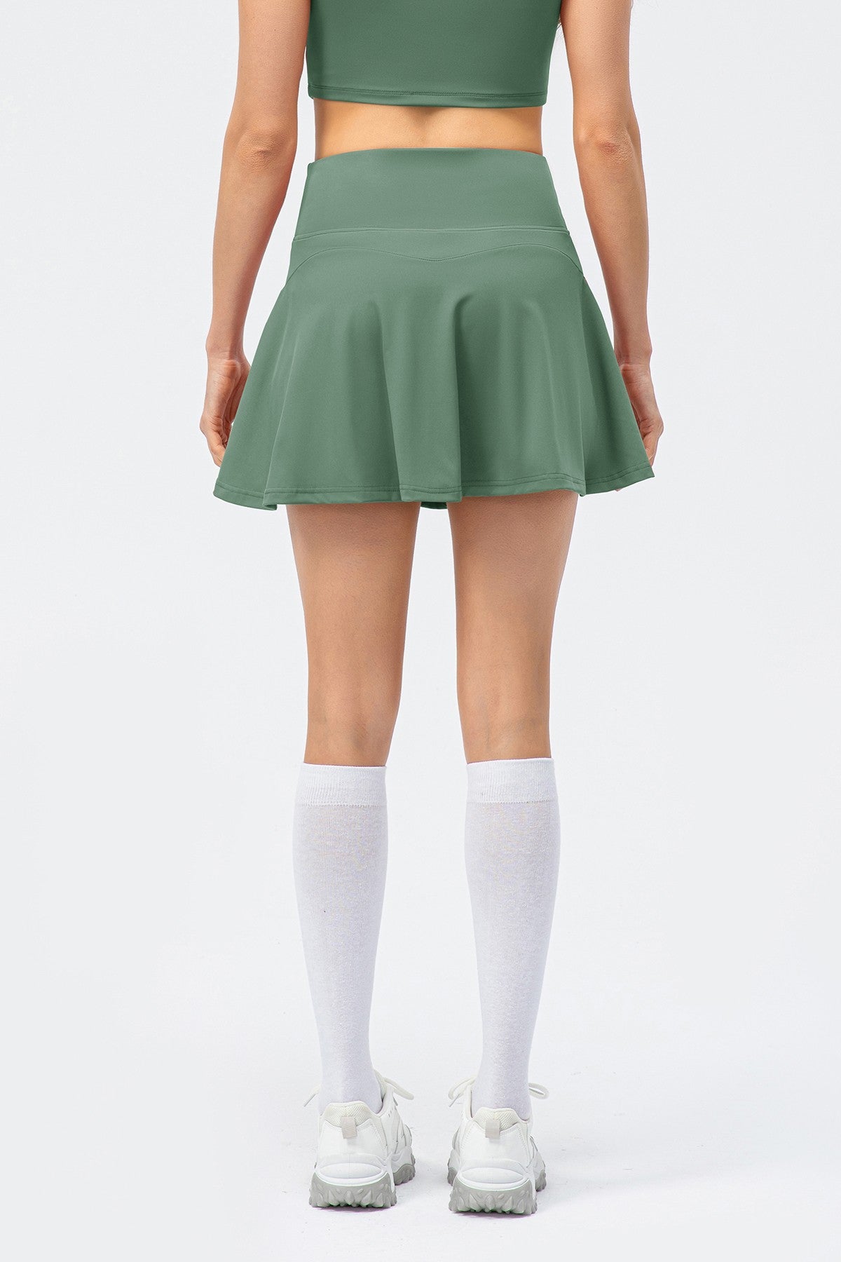 Pleated Tennis Skirt with Built-In Short Liner – Stylish &amp; Functional