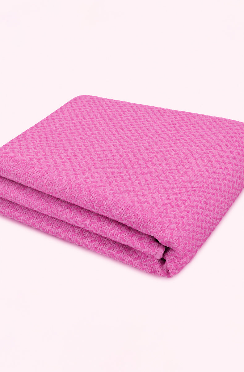 Solid Color Grip Yoga Mat Towel
