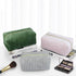 Vertical Stripes Corduroy Cosmetic Bag -