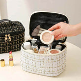 Large Capacity Travel Cosmetic Bag with Handle