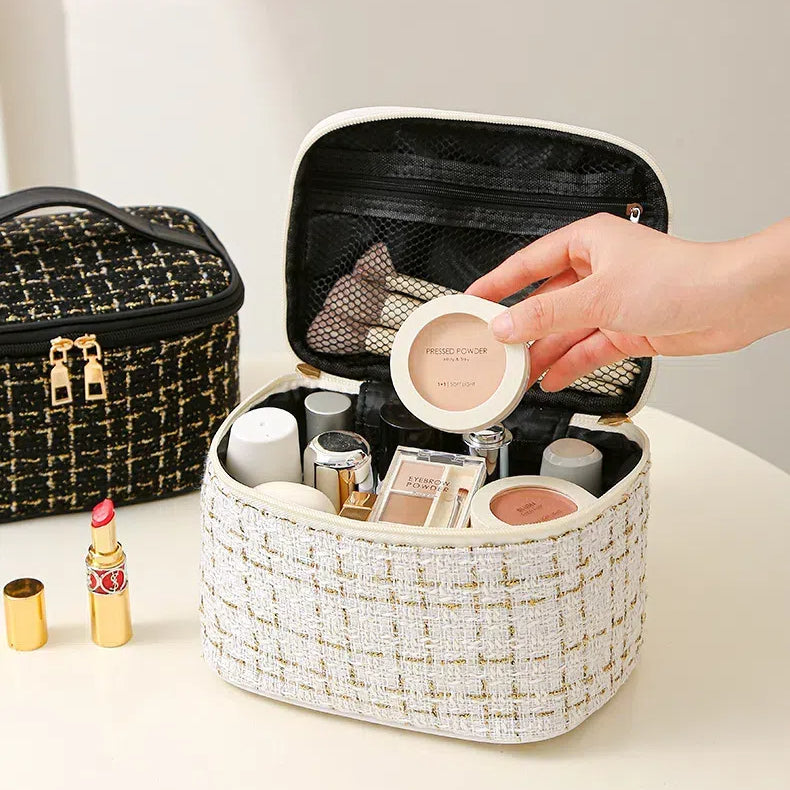 Large Capacity Travel Cosmetic Bag with Handle | Stylish &amp; Spacious