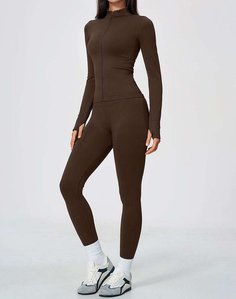 2-Piece Athletic Set Zip Jacket and Leggings