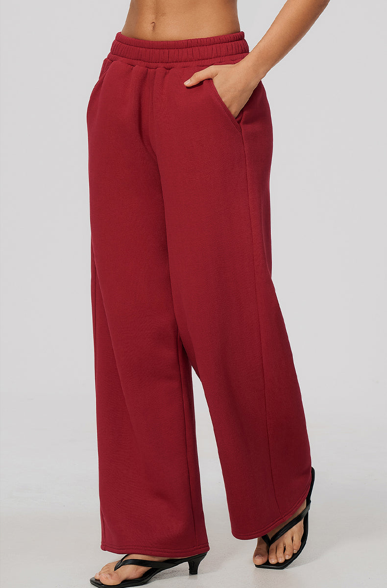 Wide Leg Casual Sweatpants with Pockets