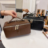 Large PU Leather Travel Cosmetic Bag