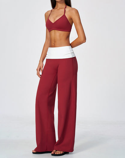 2 Piece Sports Bra and Flare Pant Pilates Outfit Sets