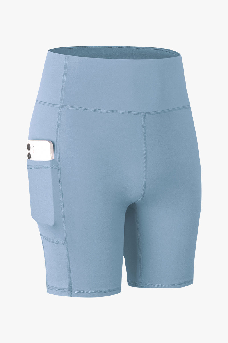 High-Rise Biker Short with Pockets