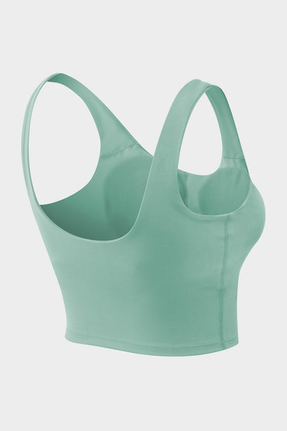 Longline Crop Tops with Built-in Bra - Stylish &amp; Supportive Tops