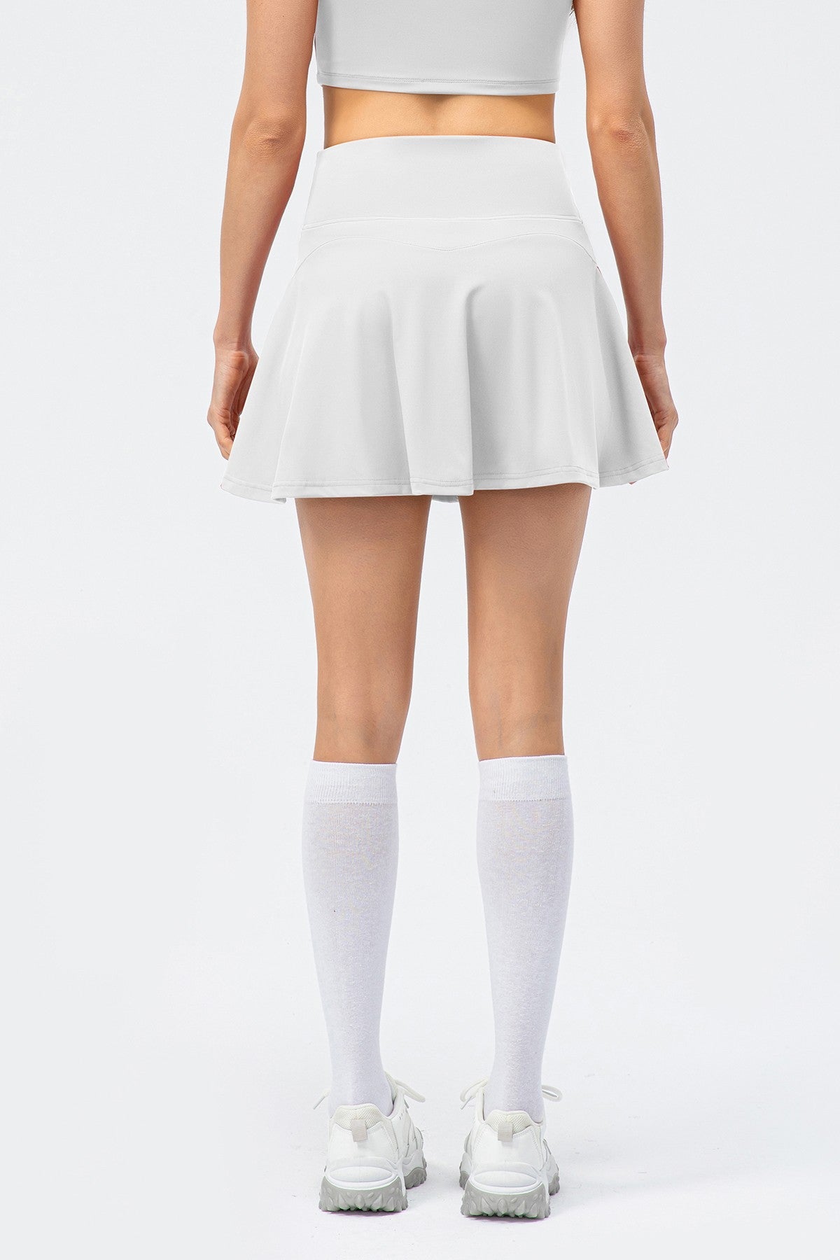 Pleated Tennis Skirt with Built-In Short Liner – Stylish &amp; Functional