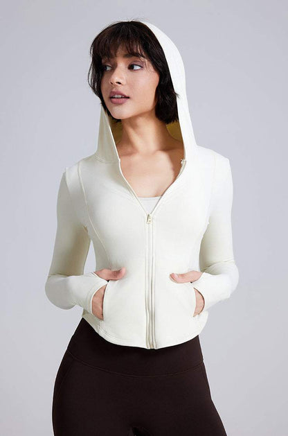 Zipper Jogging Hooded Jacket | Stylish &amp; Functional for Active Wear