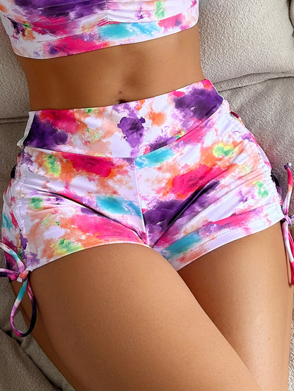 Trendy Tie Dye Swim Shorts