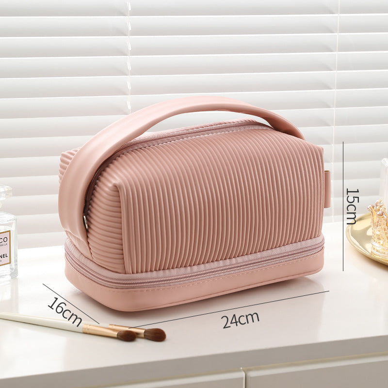 Cream Toast Makeup Organizer Bag