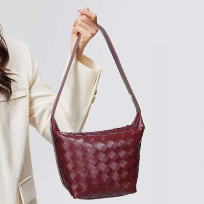 PU Woven Bucket Tote Handbag | Stylish &amp; Durable Everyday Accessory