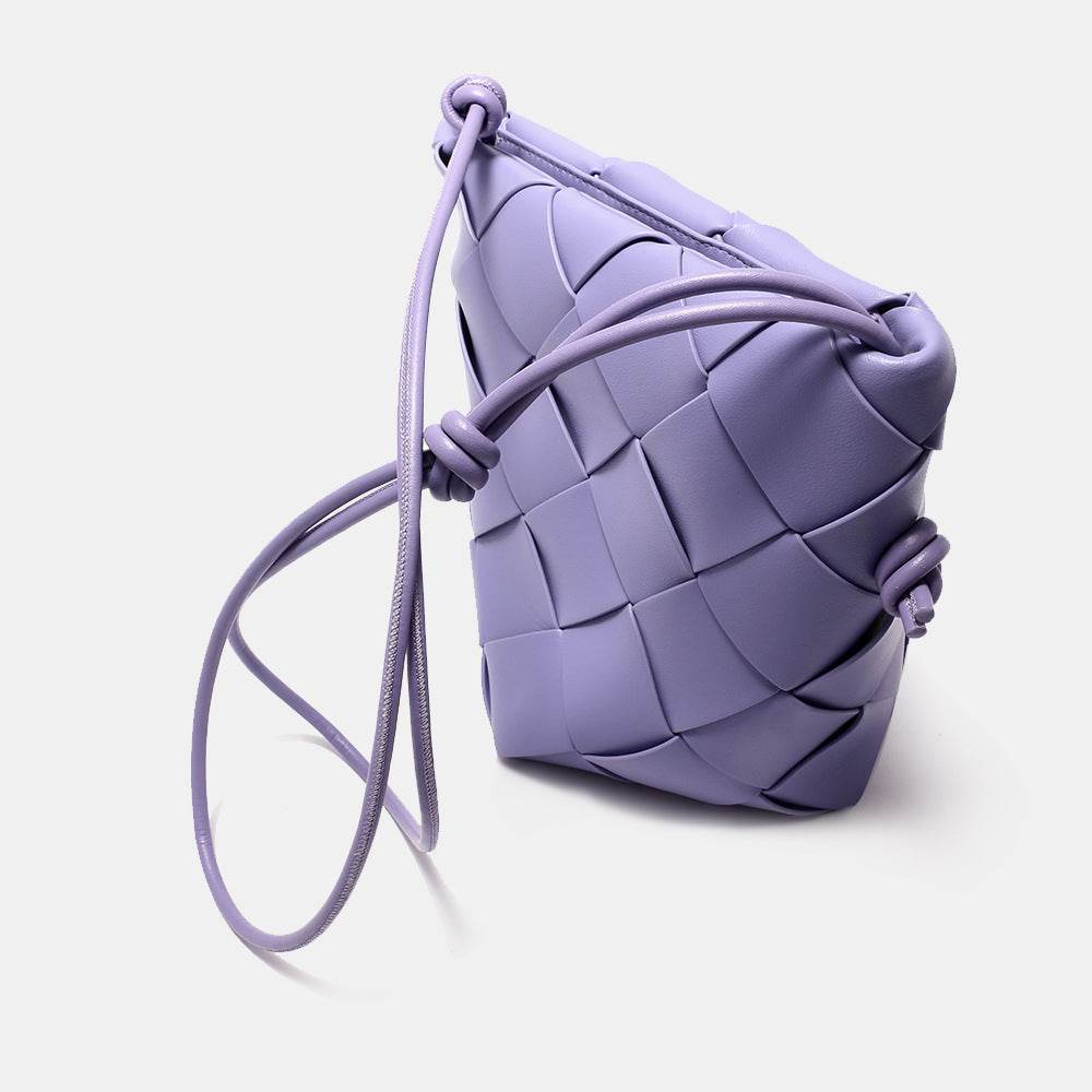 Handmade Woven Leather Bucket Bag | Elegant &amp; Unique Daily Accessory