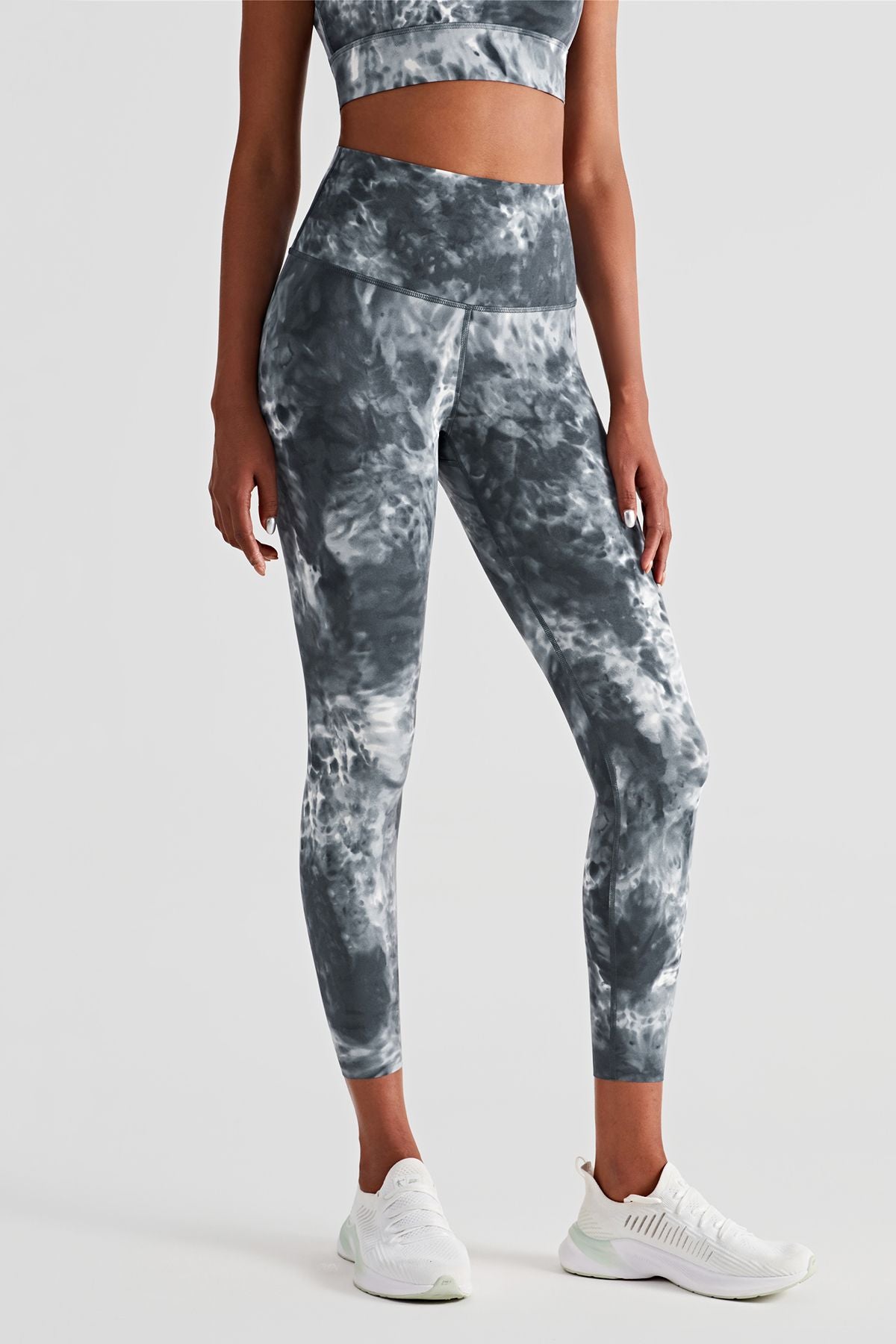 Tie-Dyed High-Rise Ankle Legging