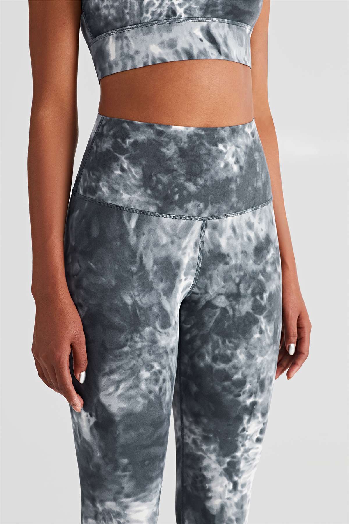 Tie-Dyed High-Rise Ankle Legging