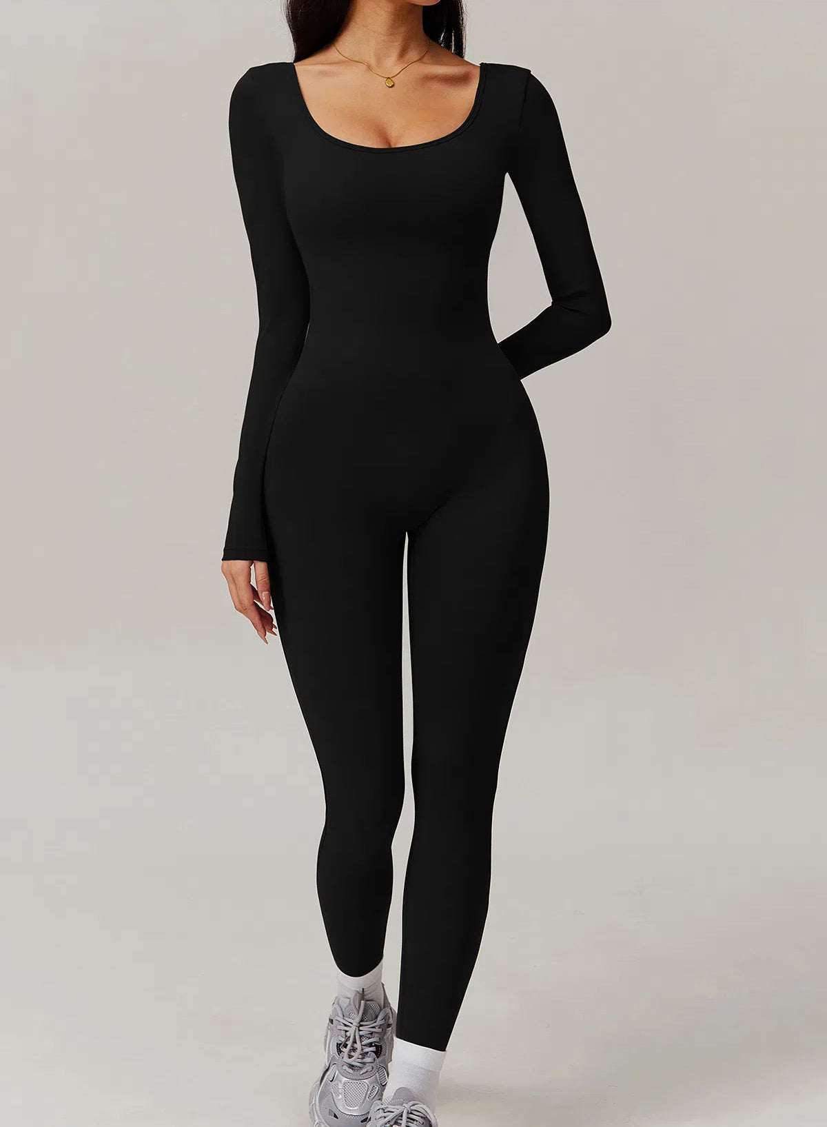 Long Sleeve One Piece Sports Jumpsuit | Perfect for Yoga and Workouts