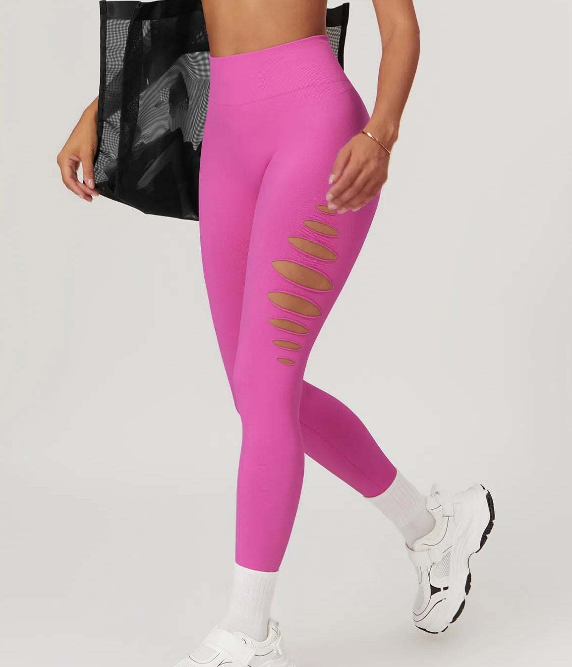 High Waisted Ripped Leggings | Perfect for Workouts &amp; Casual Wear