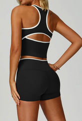 V Neckline Racerback Sports Tank Top
