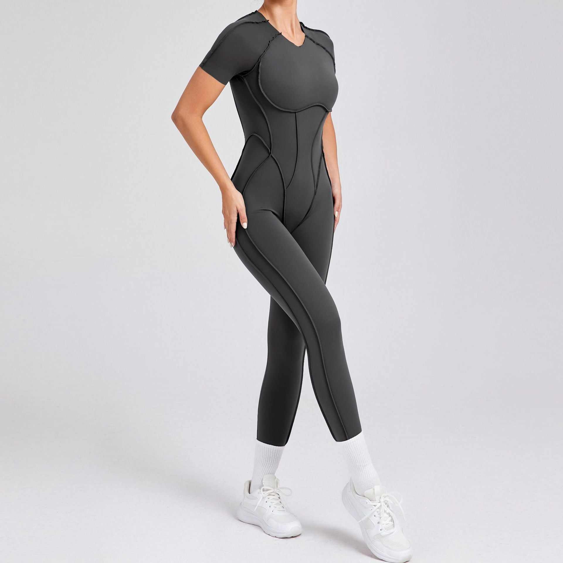 Short Sleeve Backless Yoga Jumpsuits | Ultimate Comfort &amp; Flexibility