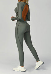 Long Sleeve Backless Yoga One Piece Jumpsuits