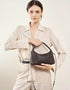 Leather Woven Pillow Tote Bag -