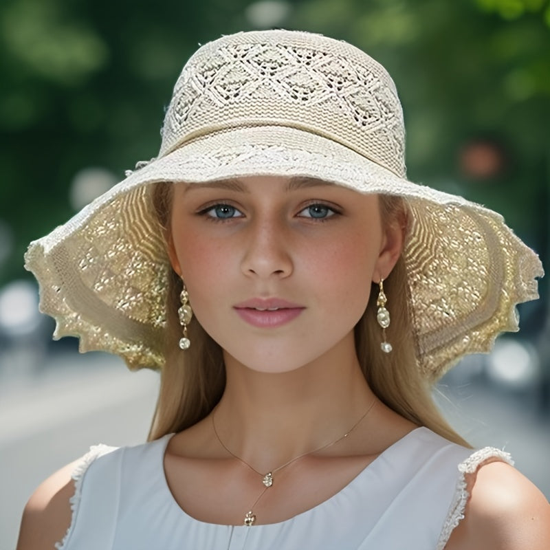 Large Brimmed Beach Hat