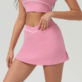 Side Split Golf Skirts with Short and Pockets