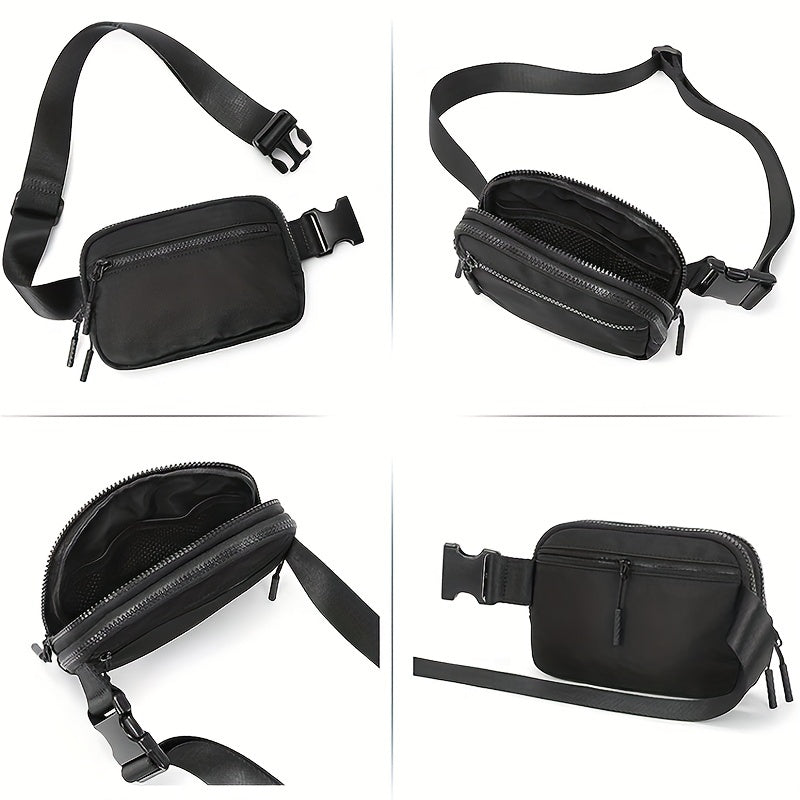 Waist Bag with 4 Zipper Pockets