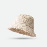 Solid Color Fuzzy Bucket Hat