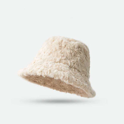 Solid Color Fuzzy Bucket Hat | Stylish &amp; Cozy Winter Essential