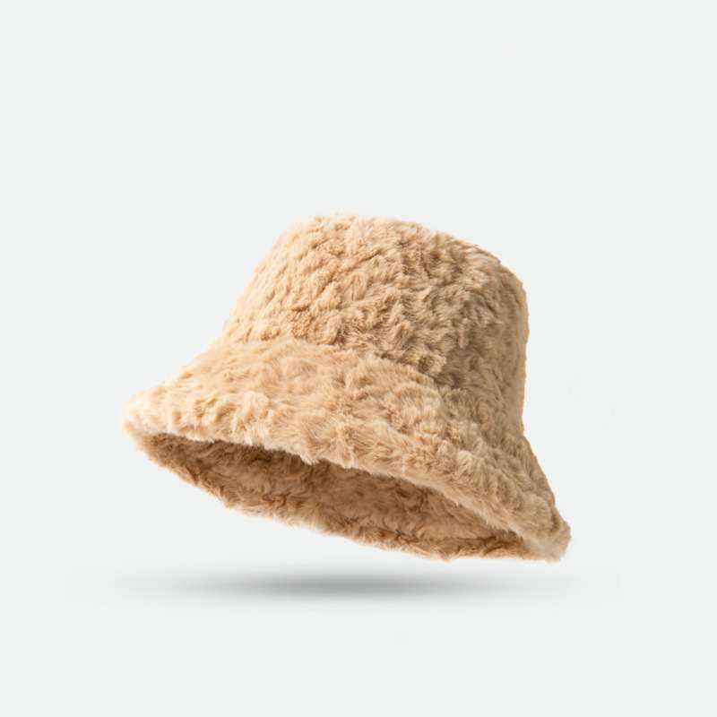 Solid Color Fuzzy Bucket Hat | Stylish &amp; Cozy Winter Essential