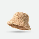 Solid Color Fuzzy Bucket Hat