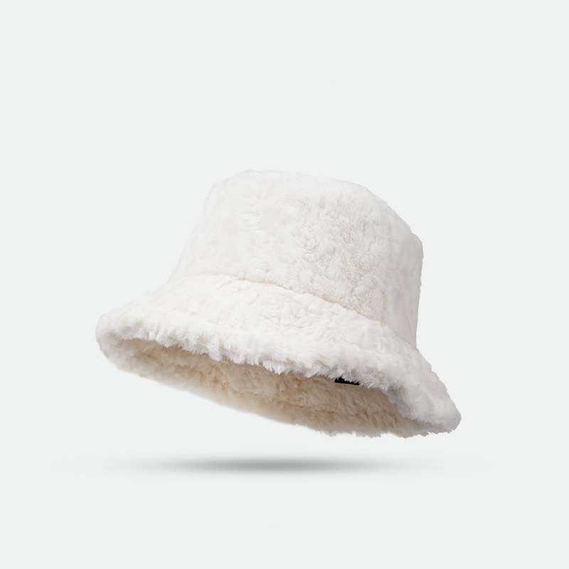 Solid Color Fuzzy Bucket Hat | Stylish &amp; Cozy Winter Essential