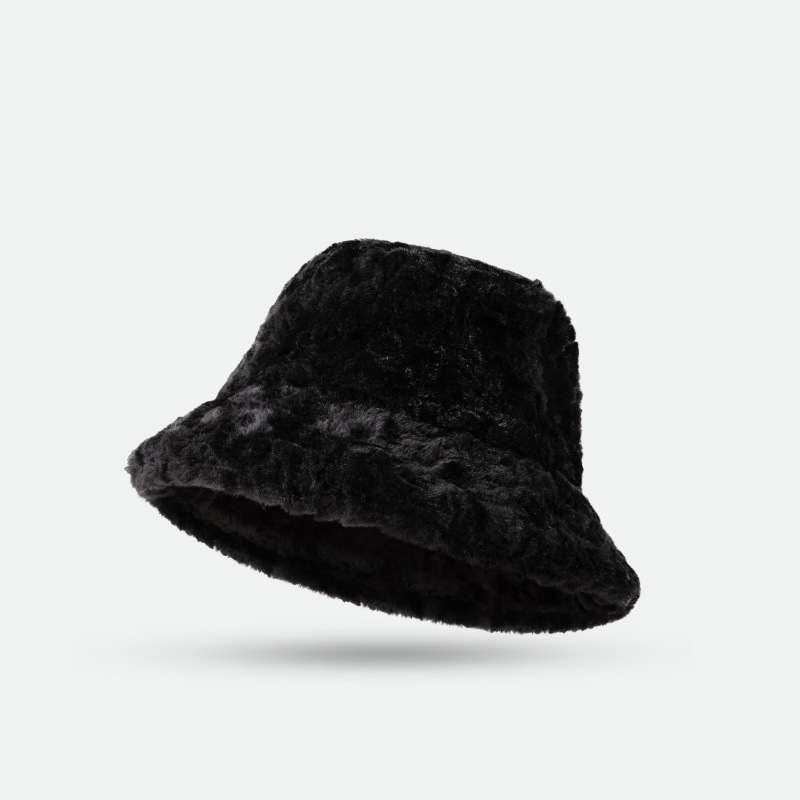 Solid Color Fuzzy Bucket Hat | Stylish &amp; Cozy Winter Essential