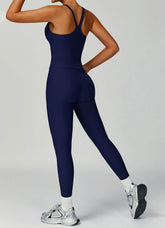Ribbed Activewear Set with Sports Tank Top and Legging