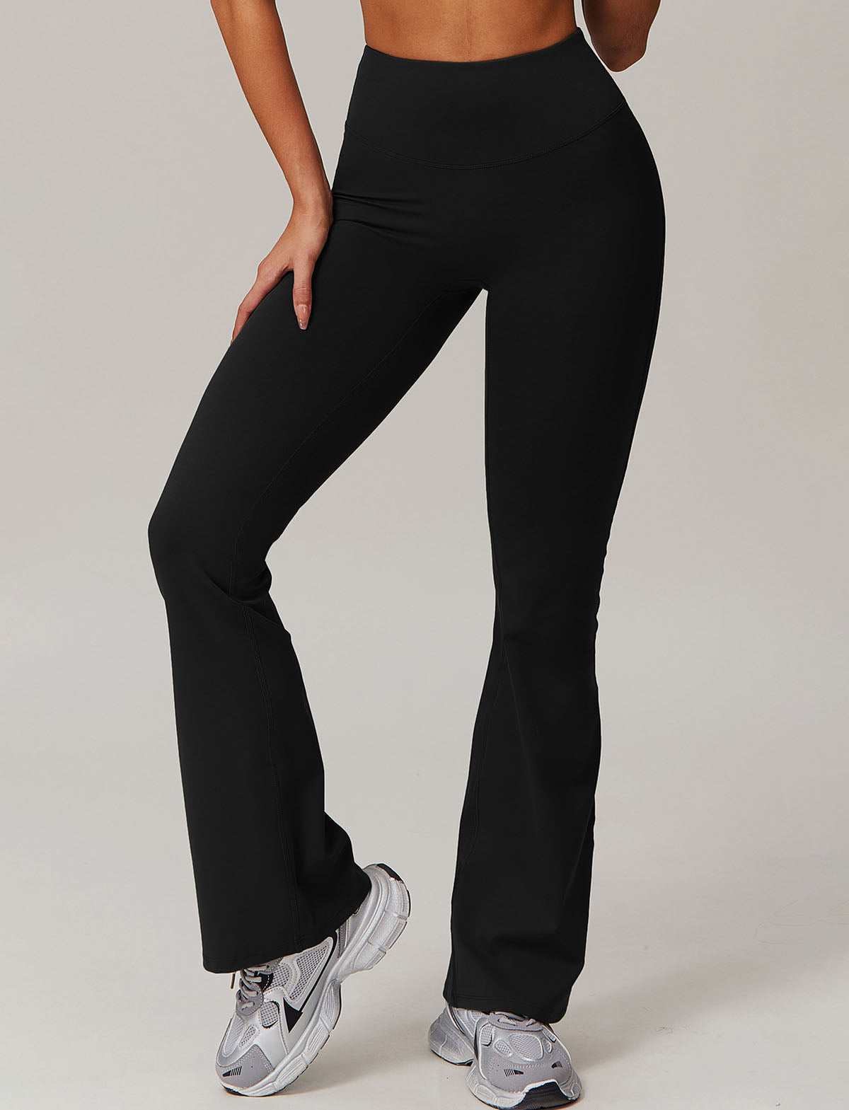 Fashion High Waist Yoga Flare Pant | Chic and Flexible Workout Wear